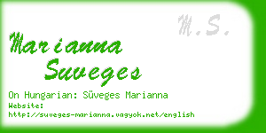 marianna suveges business card
