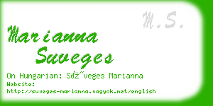 marianna suveges business card